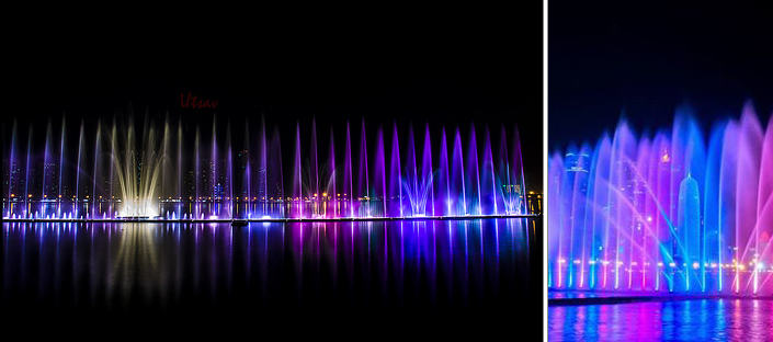 Best-Qatar's-Events-Fountain-show-on-Corniche-color-festival-music