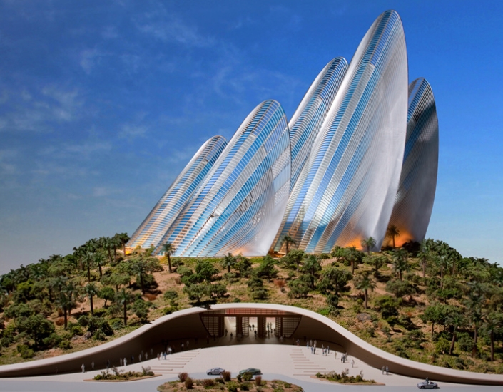 The Zayed National Museum, designed by Sir Norman Foster