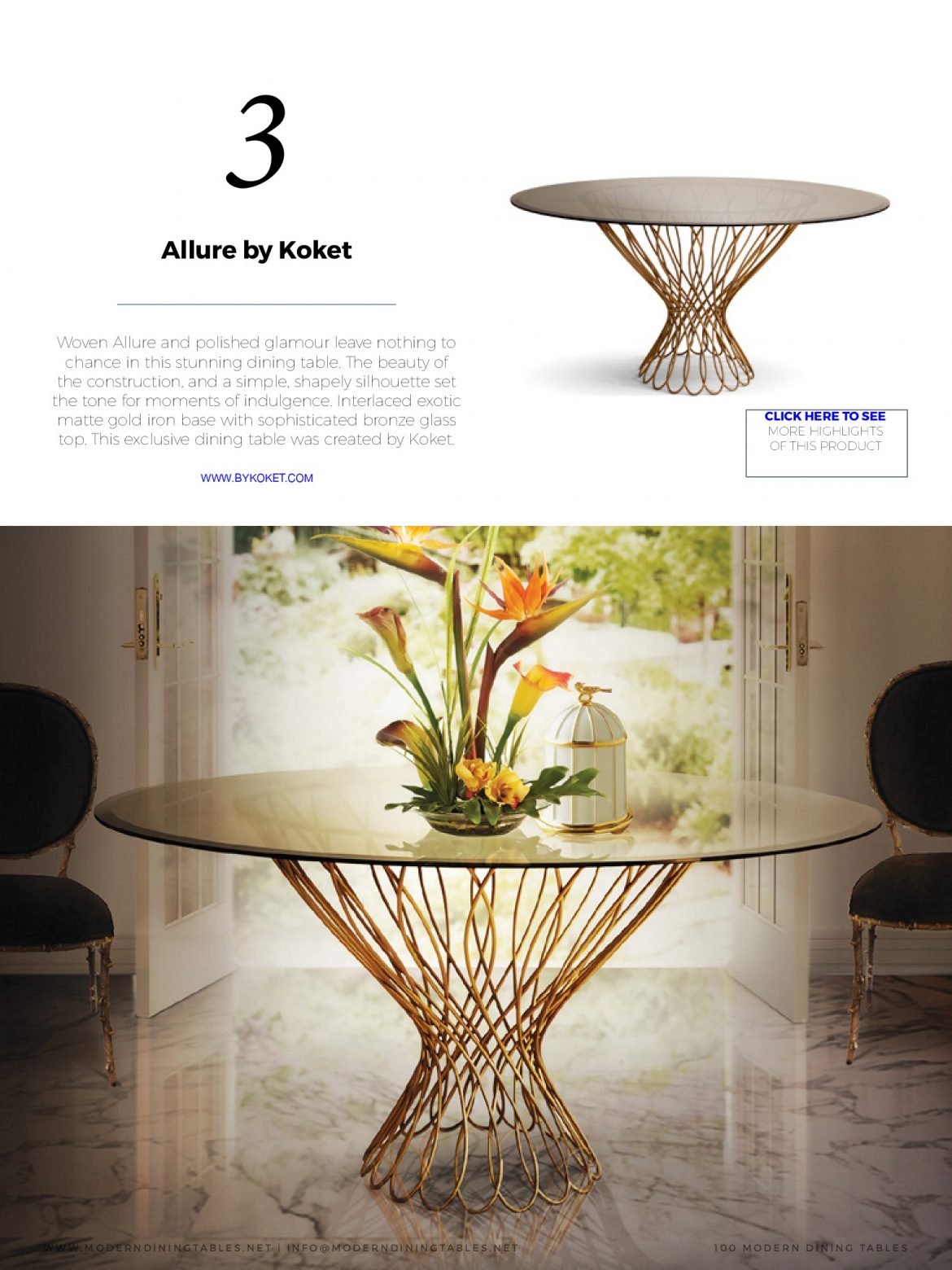 60 Modern Dining Tables for the Perfect Dining Room modern dining tables 60 Modern Dining Tables for the Perfect Dining Room 60 Modern Dining Tables for a Luxurious Meal 4